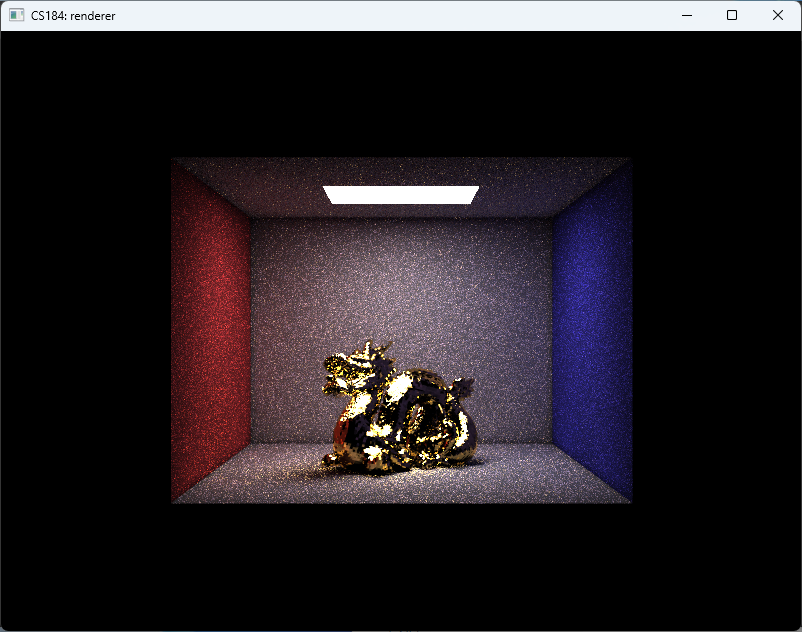 Dragon scene with mirror dragon