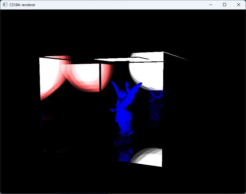 Lucy scene with mirror wall